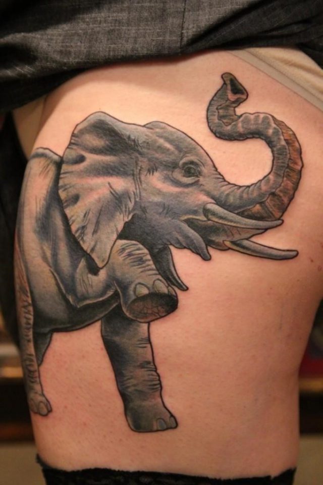 Elephant tattoos 24