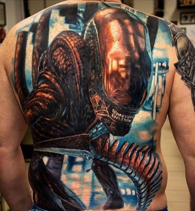 Evil Full Back Tattoo1