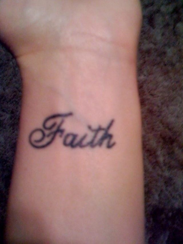 Faith Tattoo On Wrist 1