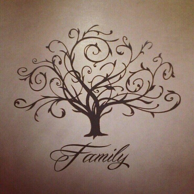 Family Tree Tattoo Design