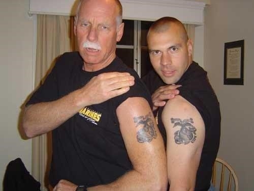 Father and Son Matching Tattoo