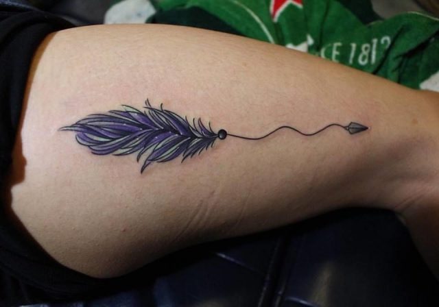 Feather Arrow Tattoo