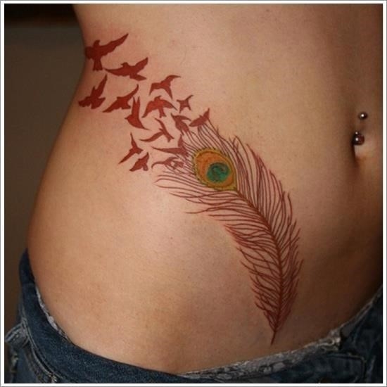 Feather Tattoo Designs 19