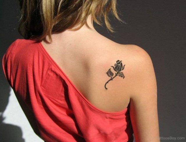 Feminine Tattoo On Back TB1052
