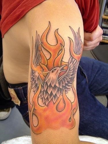 Fire Arm Tattoo