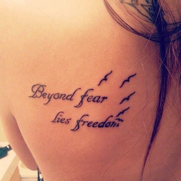 Freedom Tattoo Quote