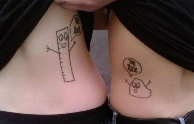 Funny Couple Tattoo