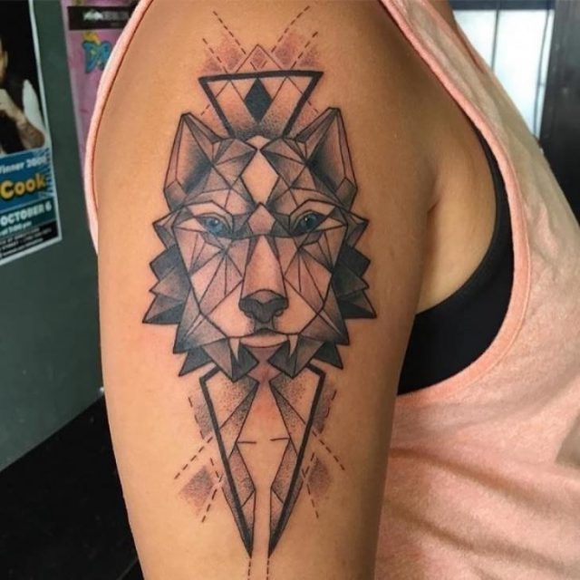 Geometric Animal Tattoo Design