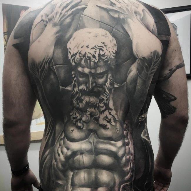 greek god atlas tattoo