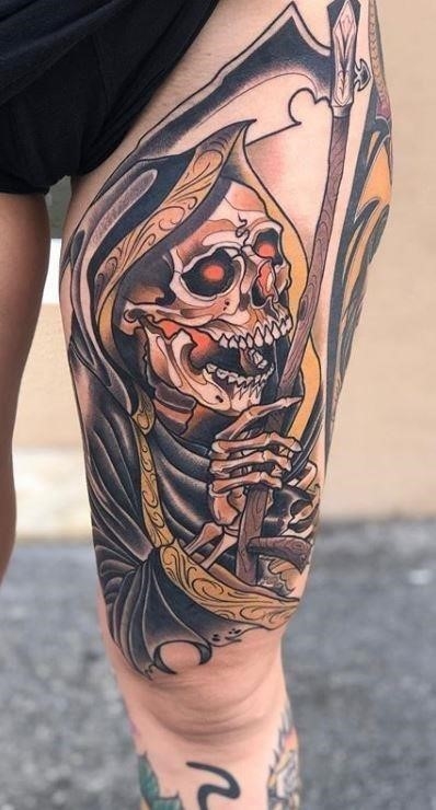 Grim reaper tattoo