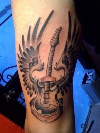 Guitar Tattoo Designs with Meanings 2
