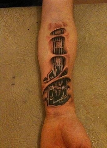 Guitar Tattoo Designs with Meanings 9