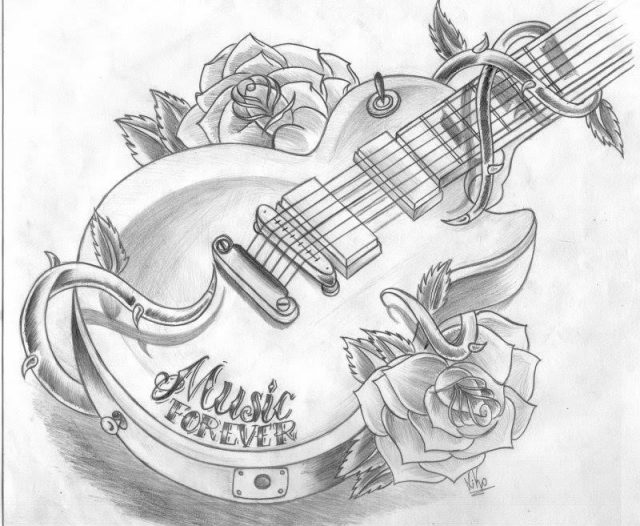 Guitar Tattoos 13