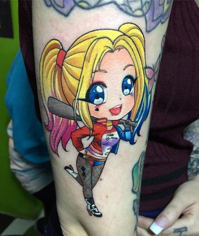 Harley Quinn Tattoo animated 02