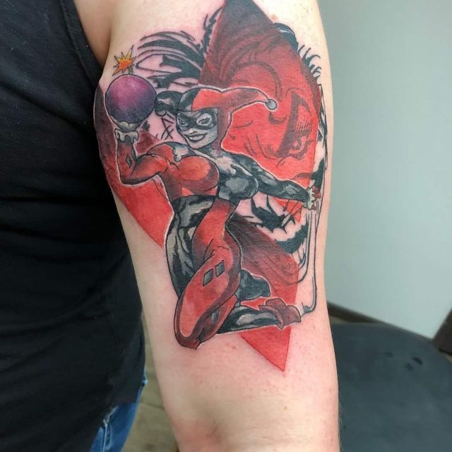 Harley Quinn Tattoo on Upper Hand