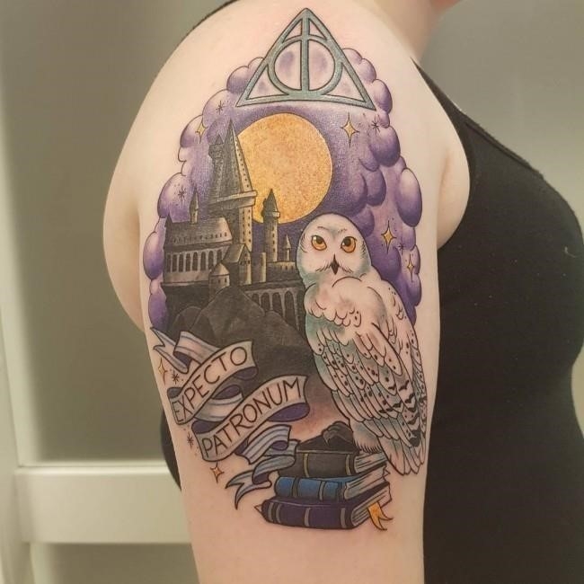 Harry Potter owl tattoo by kimberleywarrentatto on DeviantArt