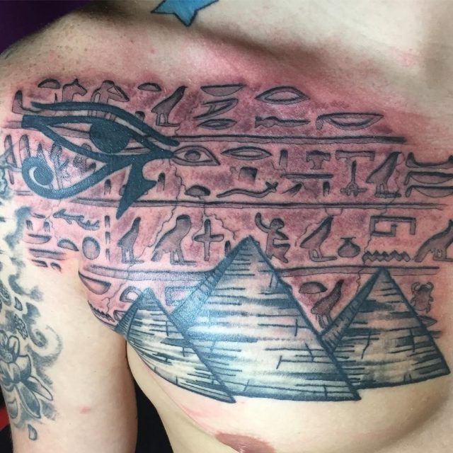 Hieroglyphics Egyptian tattoo design ideas 01