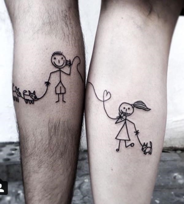 His and Hers Matching Tattoos For Couples13