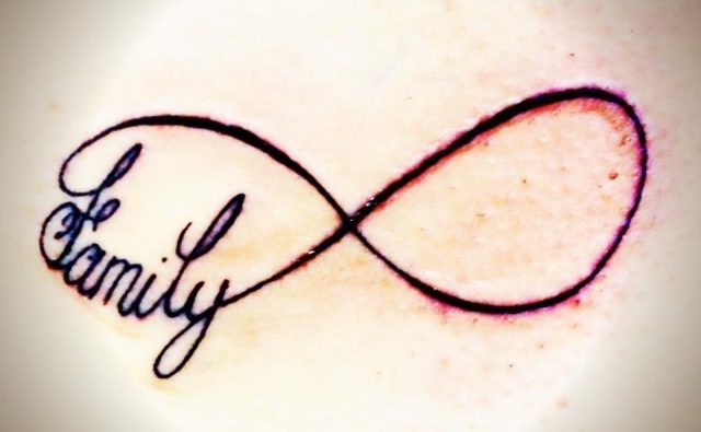 Infinity Symbol Family Tattoo
