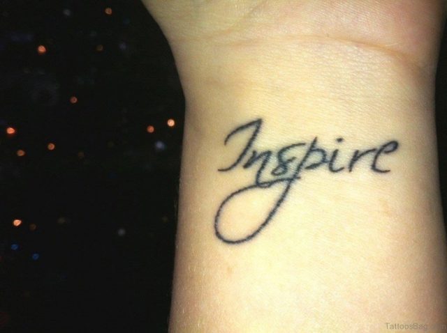 Inspire Word Tattoi