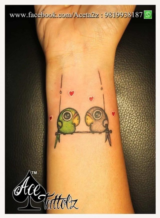 LOVE BIRDS TATTOO