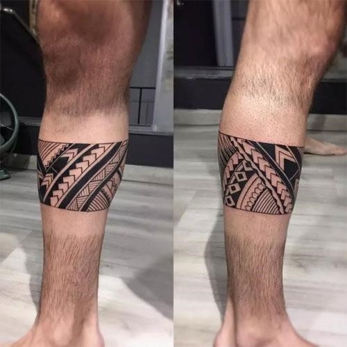 Leg Band Tattoo