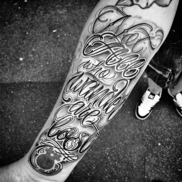 Lettering Tattoo Chicano by Goorazz 728×728