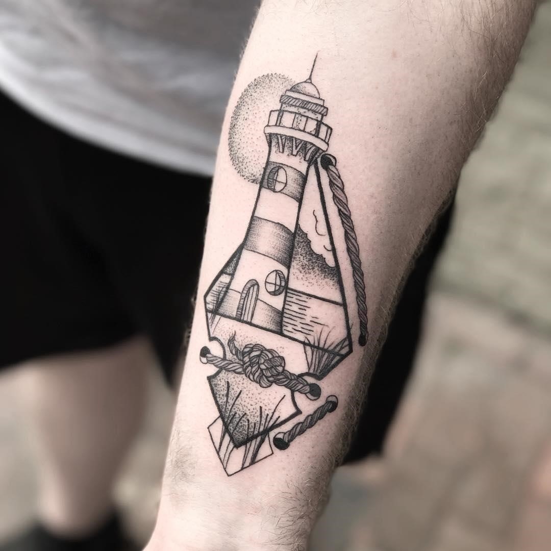 25 Lighthouse Tattoo Ideas  Meaning  Tattoo Glee