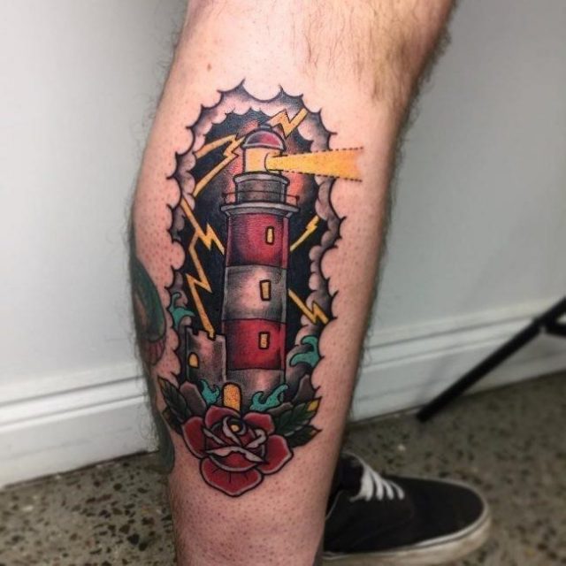 Lighthouse Tattoo 65 650×650