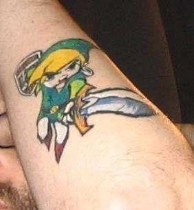 Link Legend of Zelda tattoo 102482