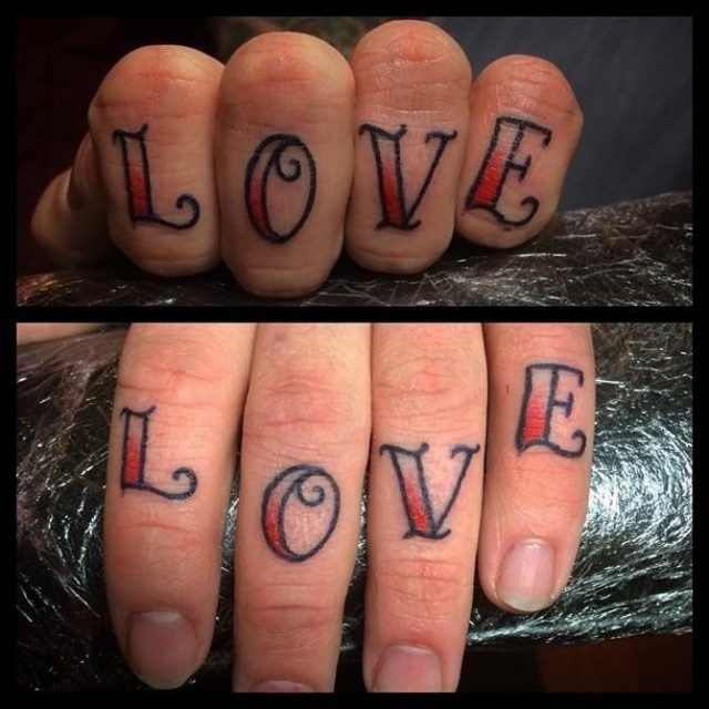 Love Fingers Tattoo