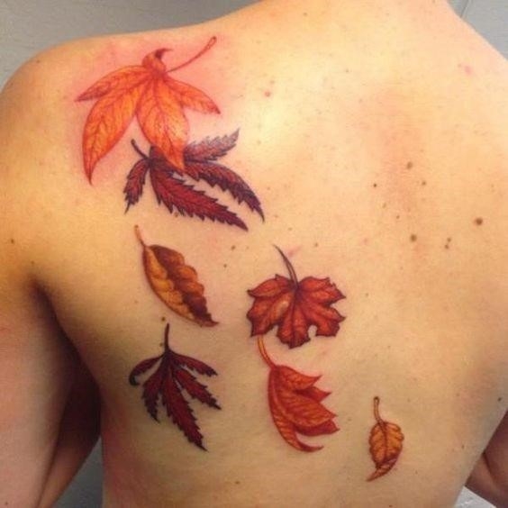 Aggregate more than 131 fall leaves tattoo