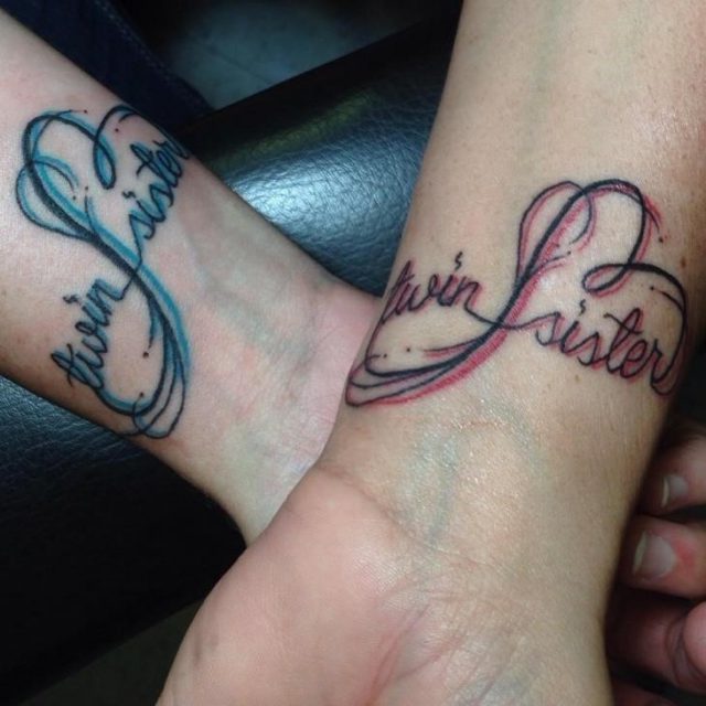 Matching Twin Sister Tattoo