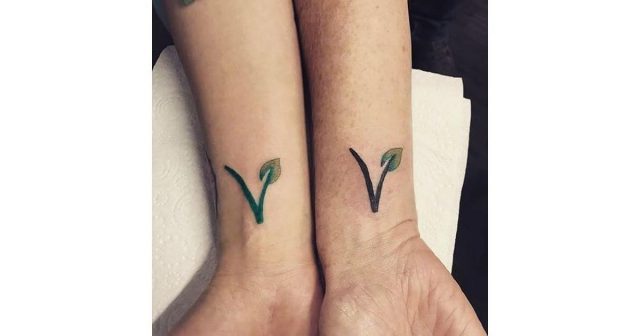 Matching Vegan Tattoos