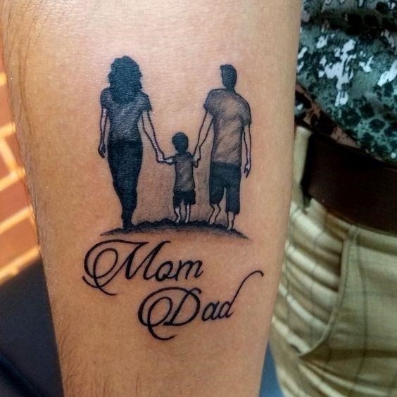 Meaningful Mom Dad Tattoo
