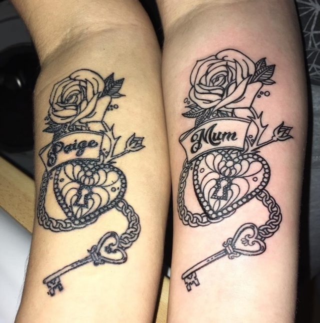 Mother Daughter Tattoo Design 24