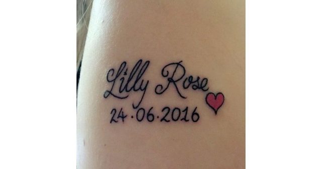 Name Birthday Tattoo