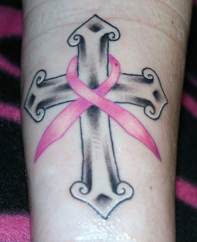 Pink Ribbon Tattoos