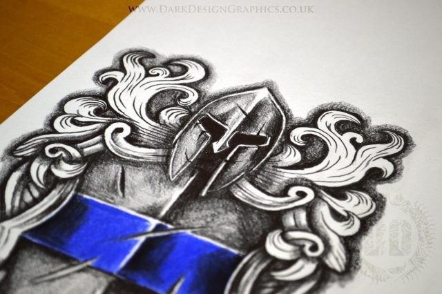 Police Badge Tattoo Design