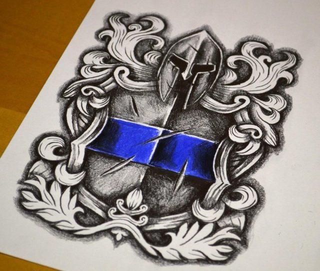 Police Tattoo Design 02