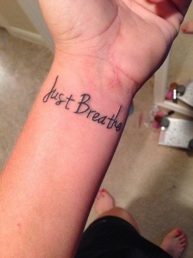 Quote Wrist Tattoo