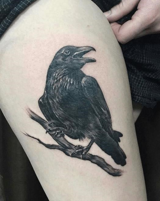 Raven Tattoo 30 Images That Will Prove This Bird Is Way Cooler Than You  Think