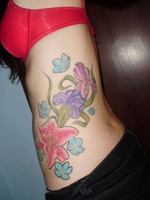 Rib Side Tattoos Female Pictures