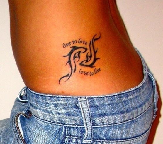 Rihanna Pisces tattoo