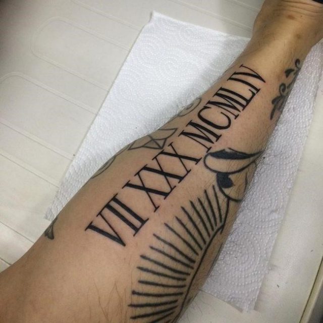 Roman Numeral Tattoo 57 650×650