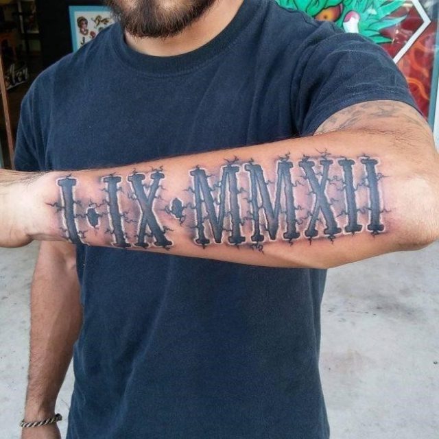 Roman Numeral Tattoo 59 650×650