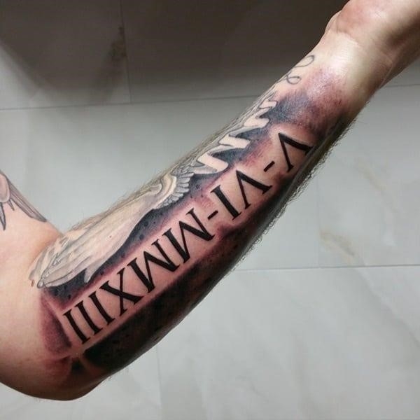 roman numeral tattoo