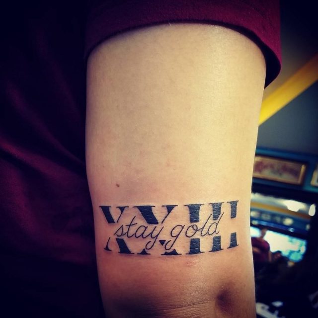 Roman numeral tattoo  4