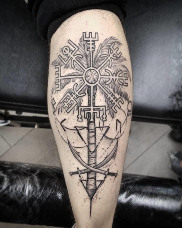 Runic compass tattoo Viking 819×1024