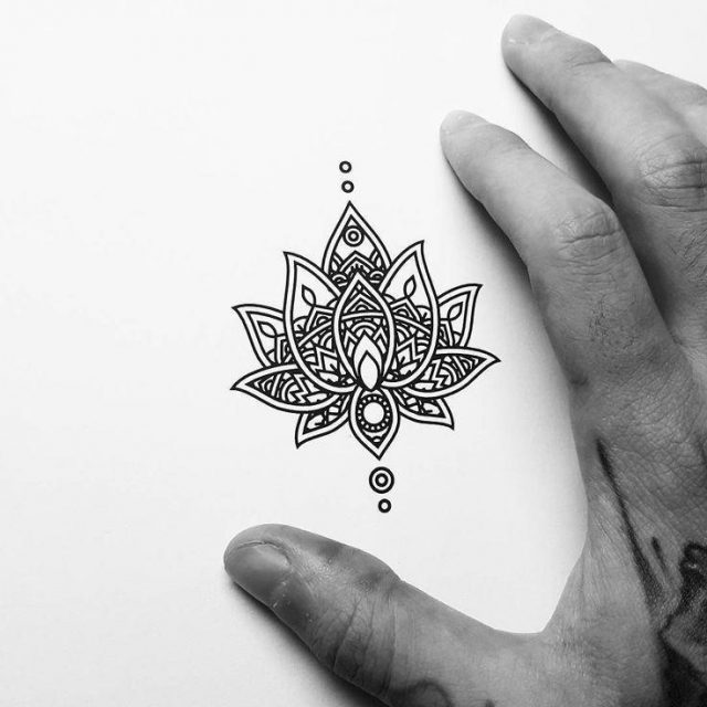 SMall Mandala Tattoo Design